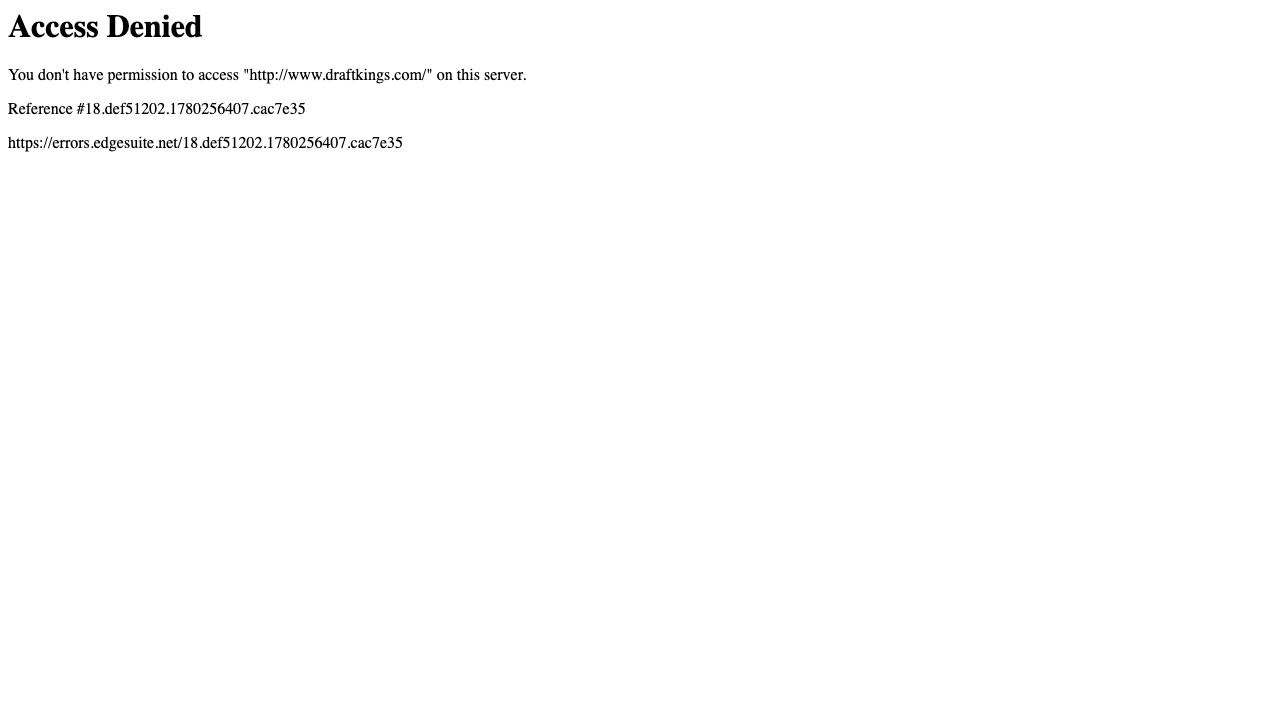 DraftKings — homepage screenshot